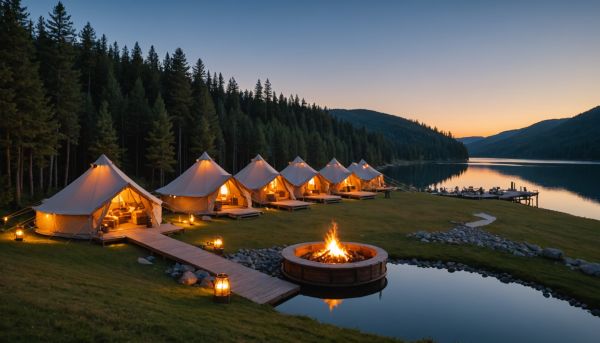 Tentes glamping equipees pour un confort absolu insolite